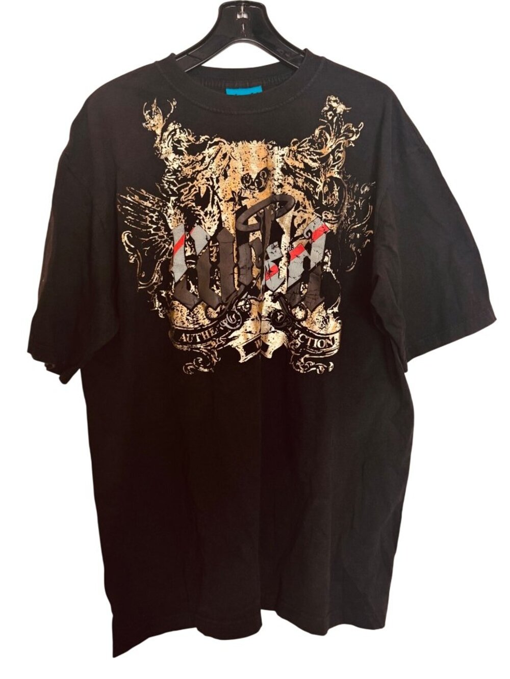 vintage Wckd Black Graphic T-Shirt XL Authentic Collection 100% cotton